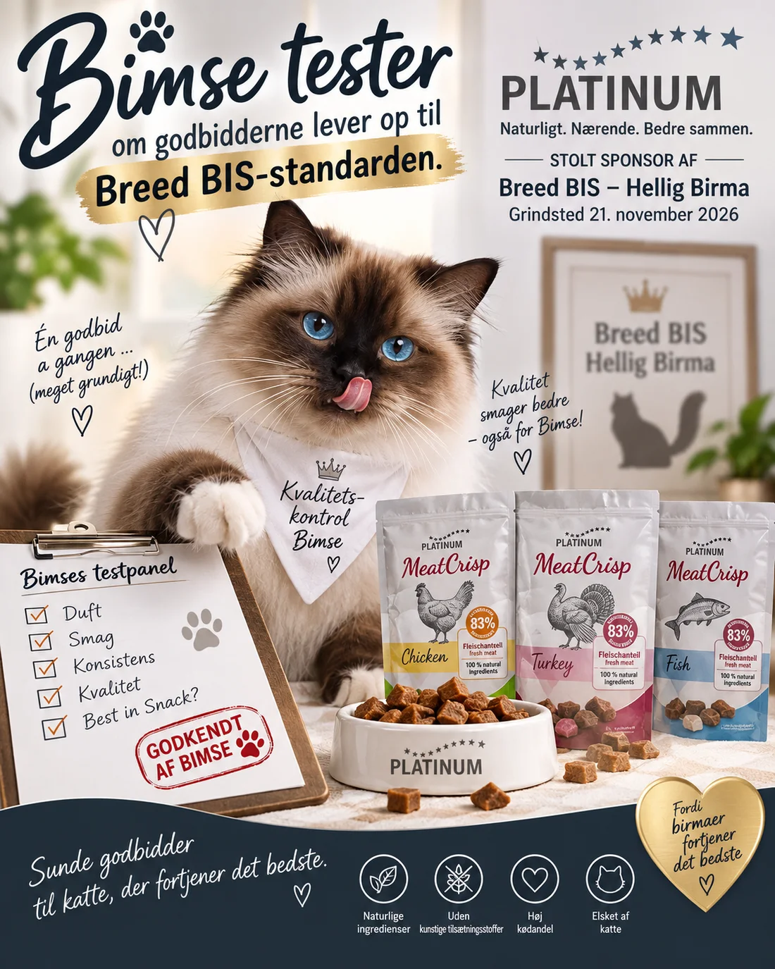 Bimse tester godbidder