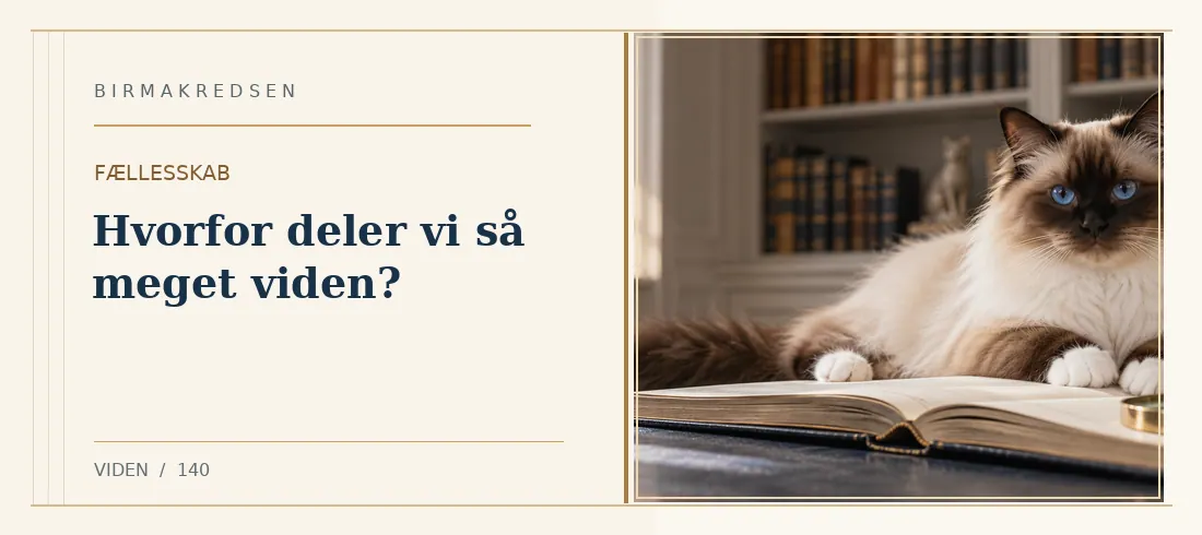 Illustreret artikel: Hvorfor deler vi så meget viden? – Birmakredsen