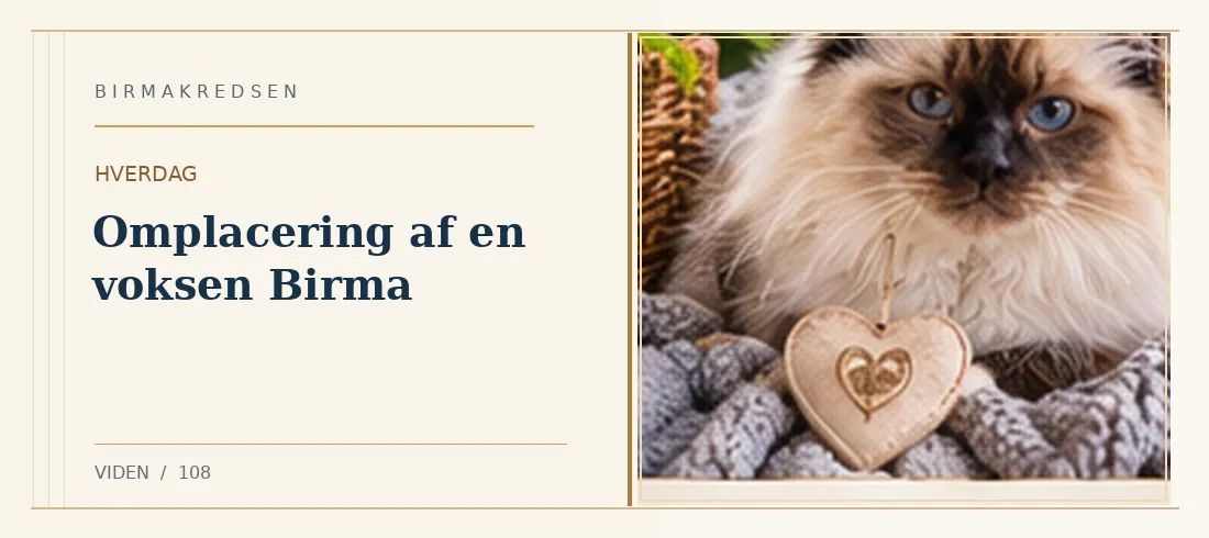 Illustreret artikel: Omplacering af en voksen Birma – Birmakredsen