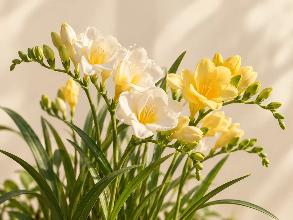 AI-illustration af Freesia