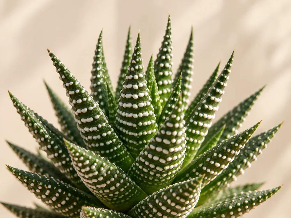 AI-illustration af Haworthia