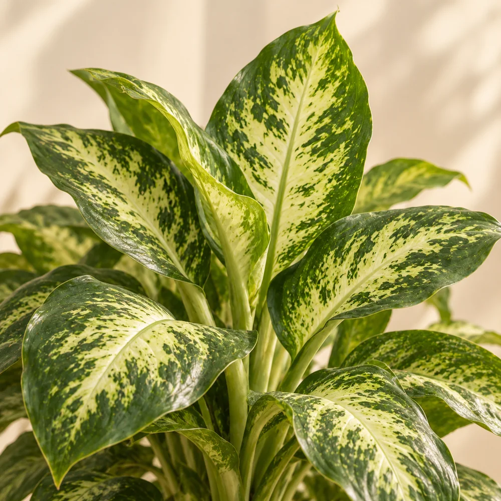 AI-illustration af Dieffenbachia