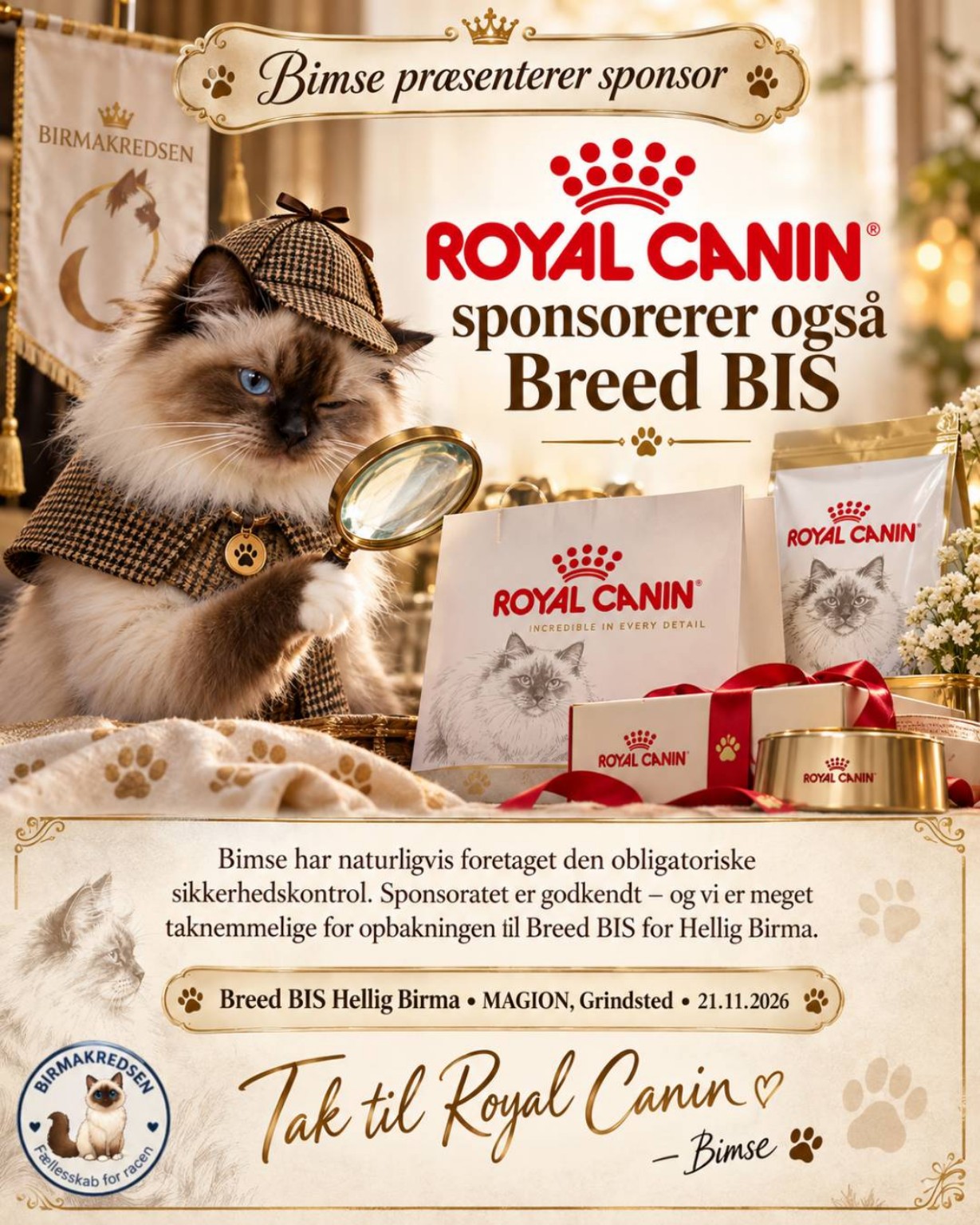 Royal Canin – sponsor til Breed BIS