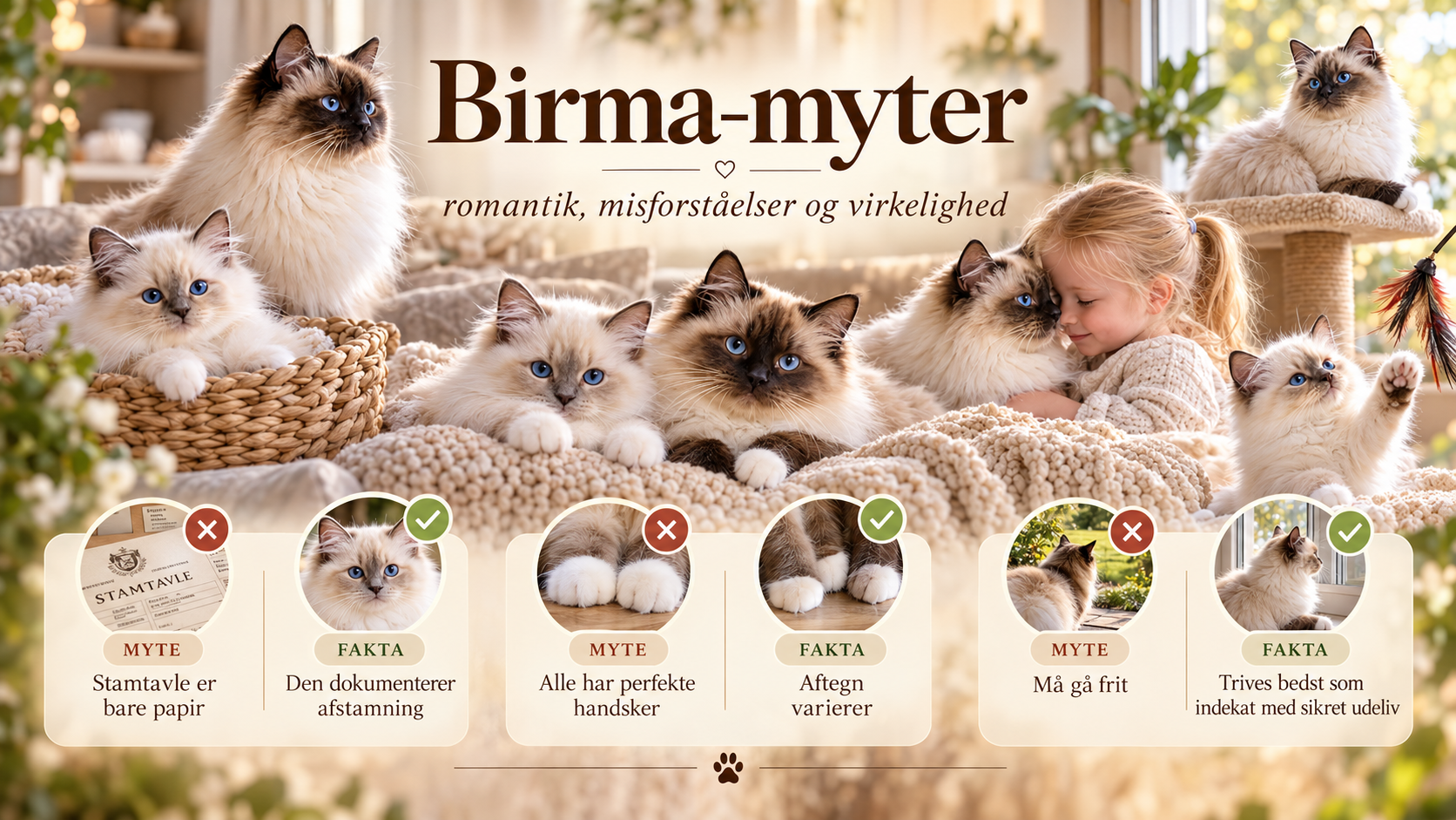 Birma-myter og fakta om Hellig Birma